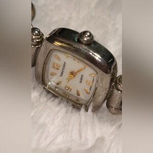 Vernier Women's Silver and Gold Watch mother of pearl face